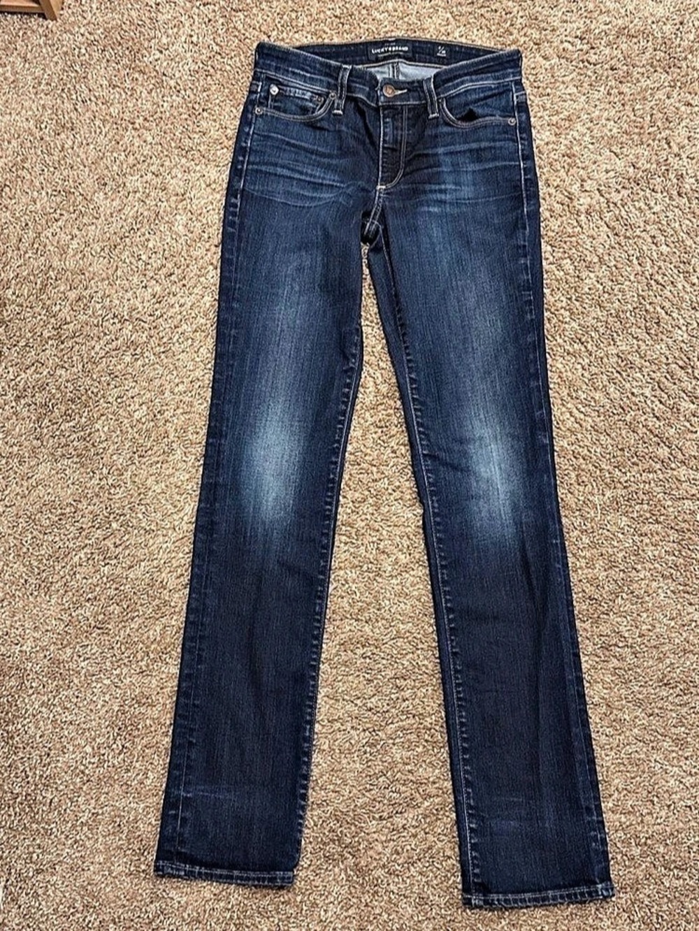 Lucky Brand Sweet Straight Leg Jeans in Blue Waist 26